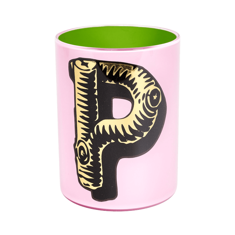 Bridie Hall Letter P Wood Font Brush Pot
