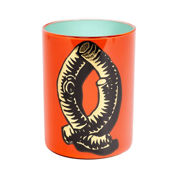 Bridie Hall Letter Q Wood Font Brush Pot