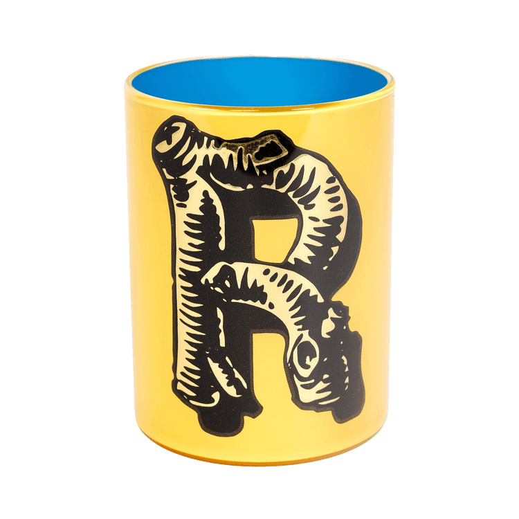 Bridie Hall Letter R Wood Font Brush Pot