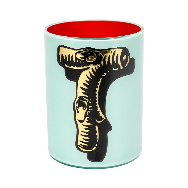 Bridie Hall Letter T Wood Font Brush Pot