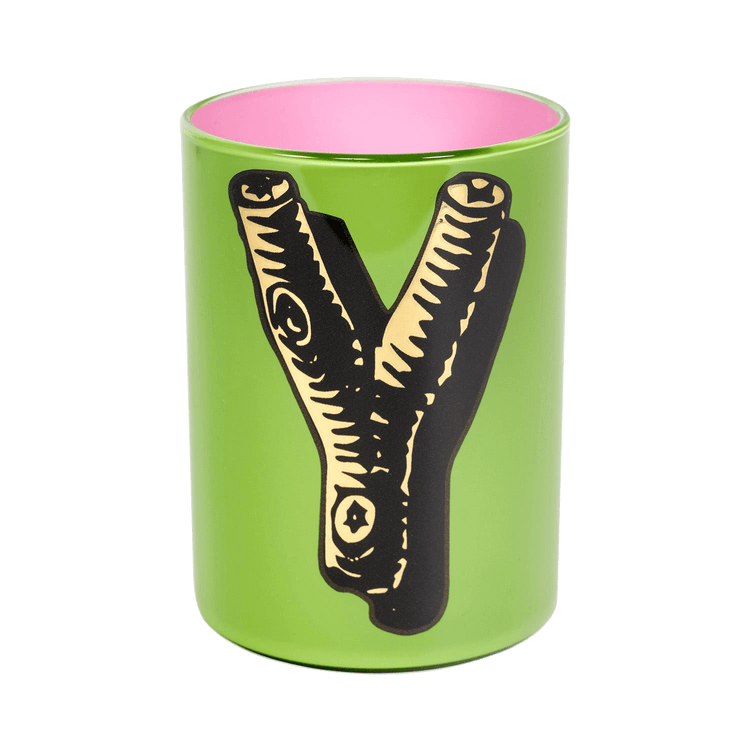 Bridie Hall Letter Y Wood Font Brush Pot