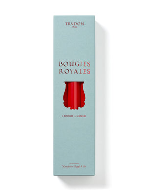Trudon Royale Taper Candle Red. Box of 6.