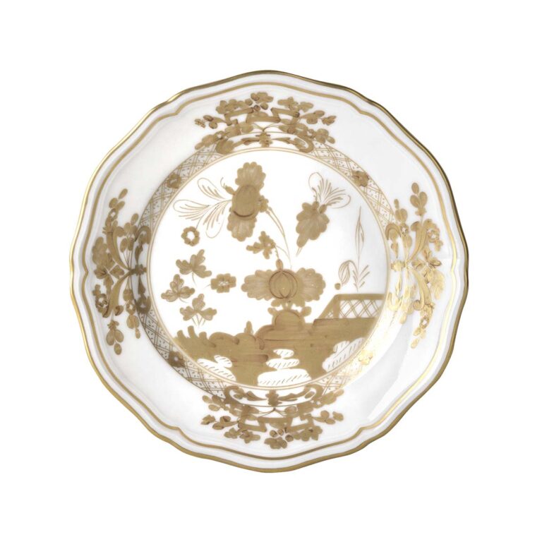 Ginori 1735 Oriente Italiano Flat Bread Plate Aurum