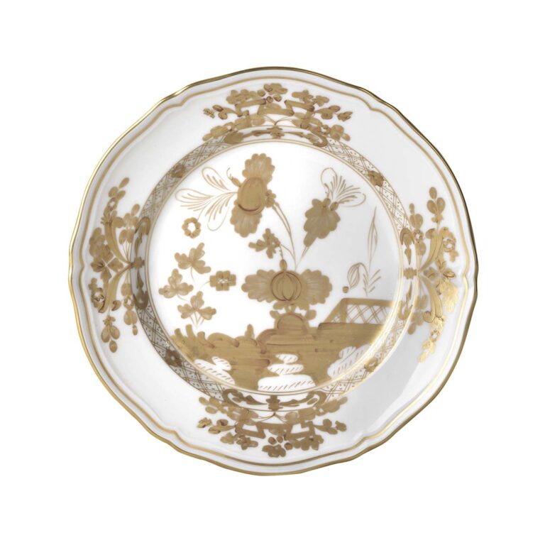 Ginori 1735 Oriente Italiano Flat Dessert Plate Aurum