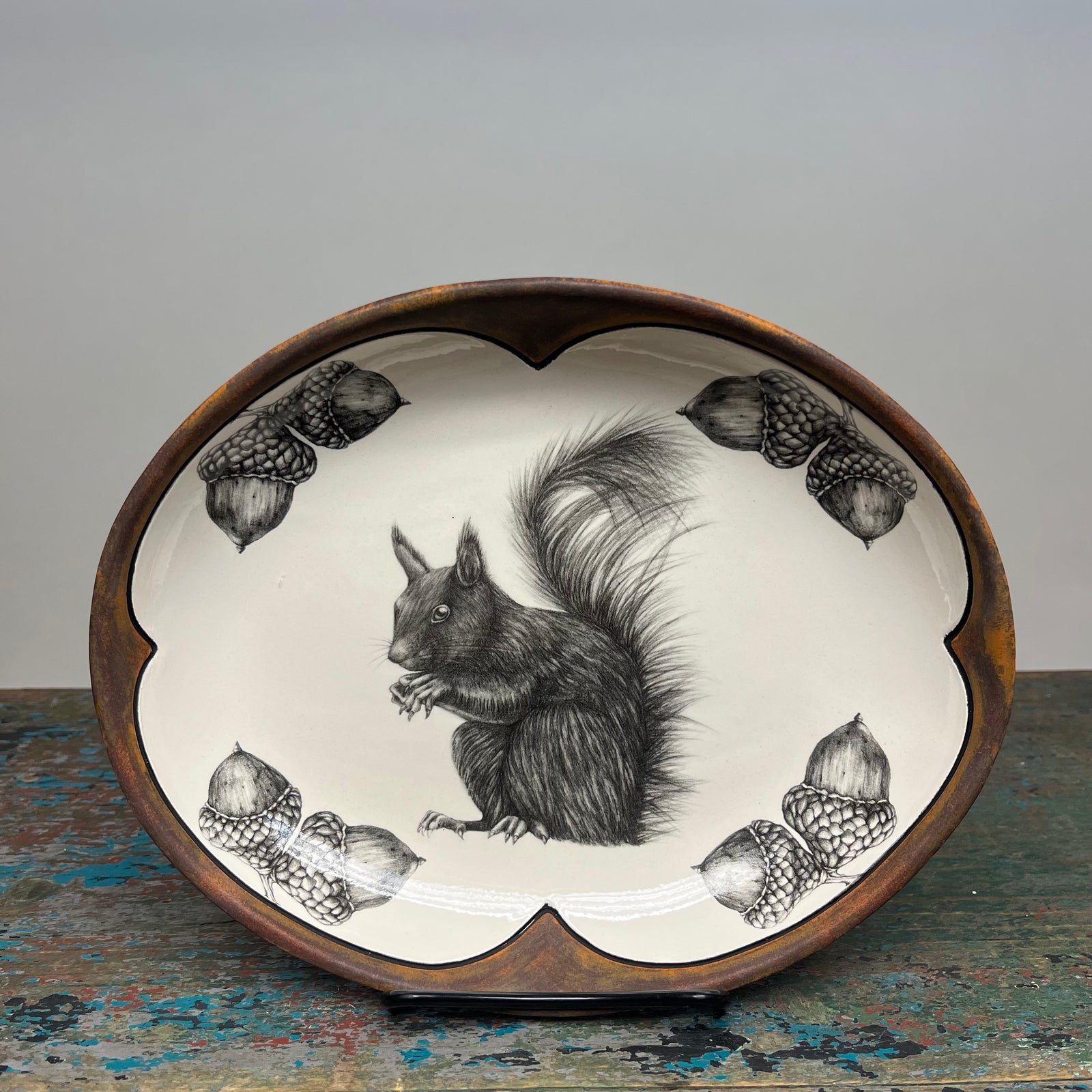 Laura Zindel Squirrel Small Serving Dish