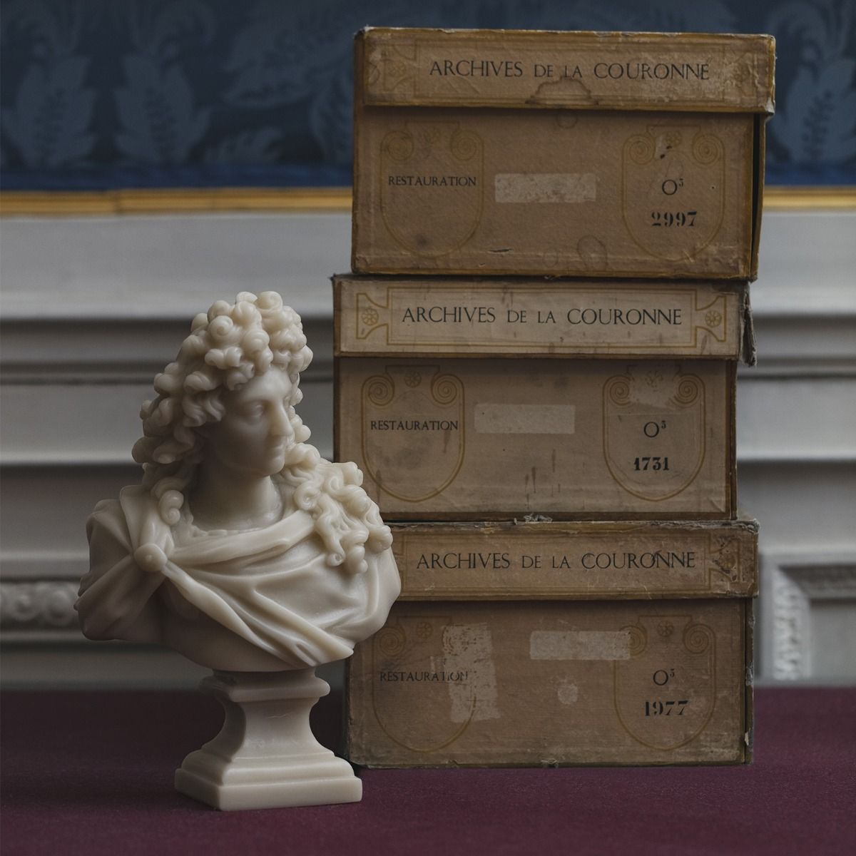 Trudon Louis XIV Bust in Stone