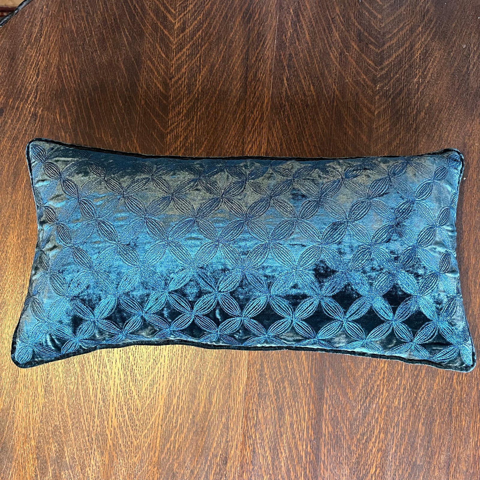 Anke Drechsel Jaimie Opera Silk Velvet Pillow 10" x 20"