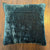 Anke Drechsel Metril Teal Silk Velvet Pillow 18" x 18"