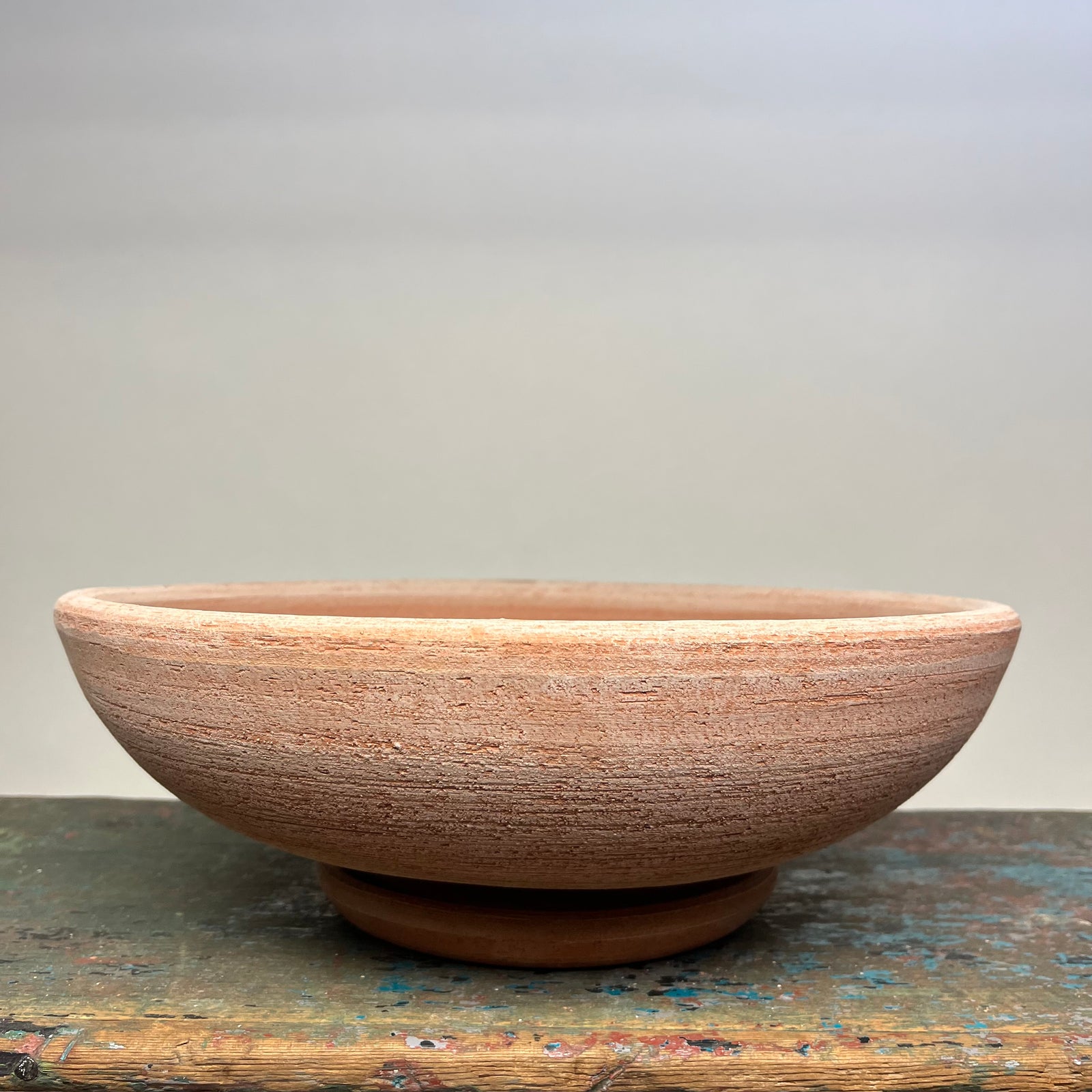 Bergs #35 Ada Pot with Saucer in Raw Rosa