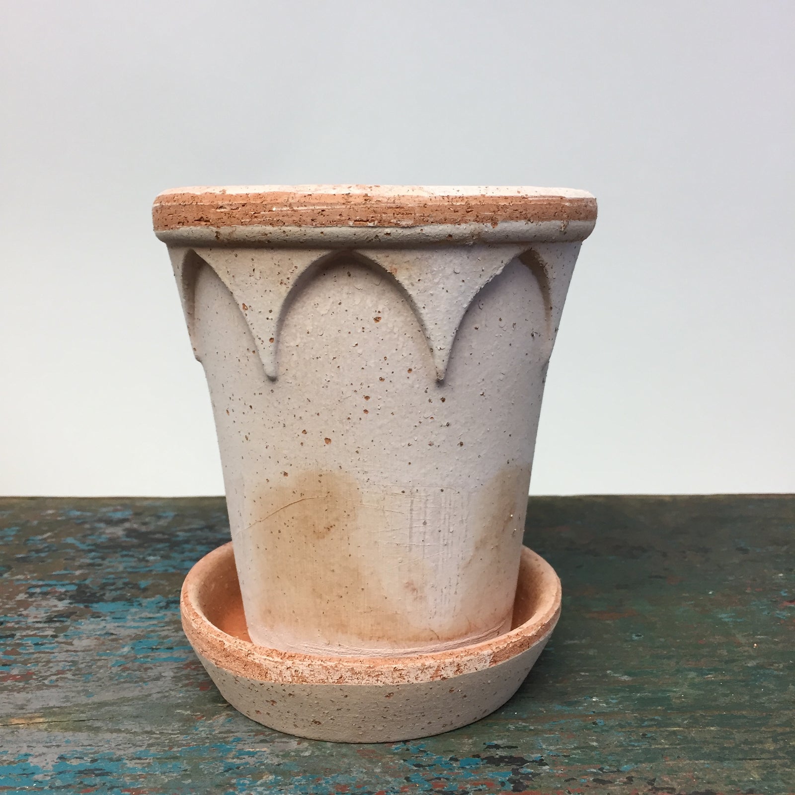 Bergs Elizabeth Pot with Saucer #12 Rosa