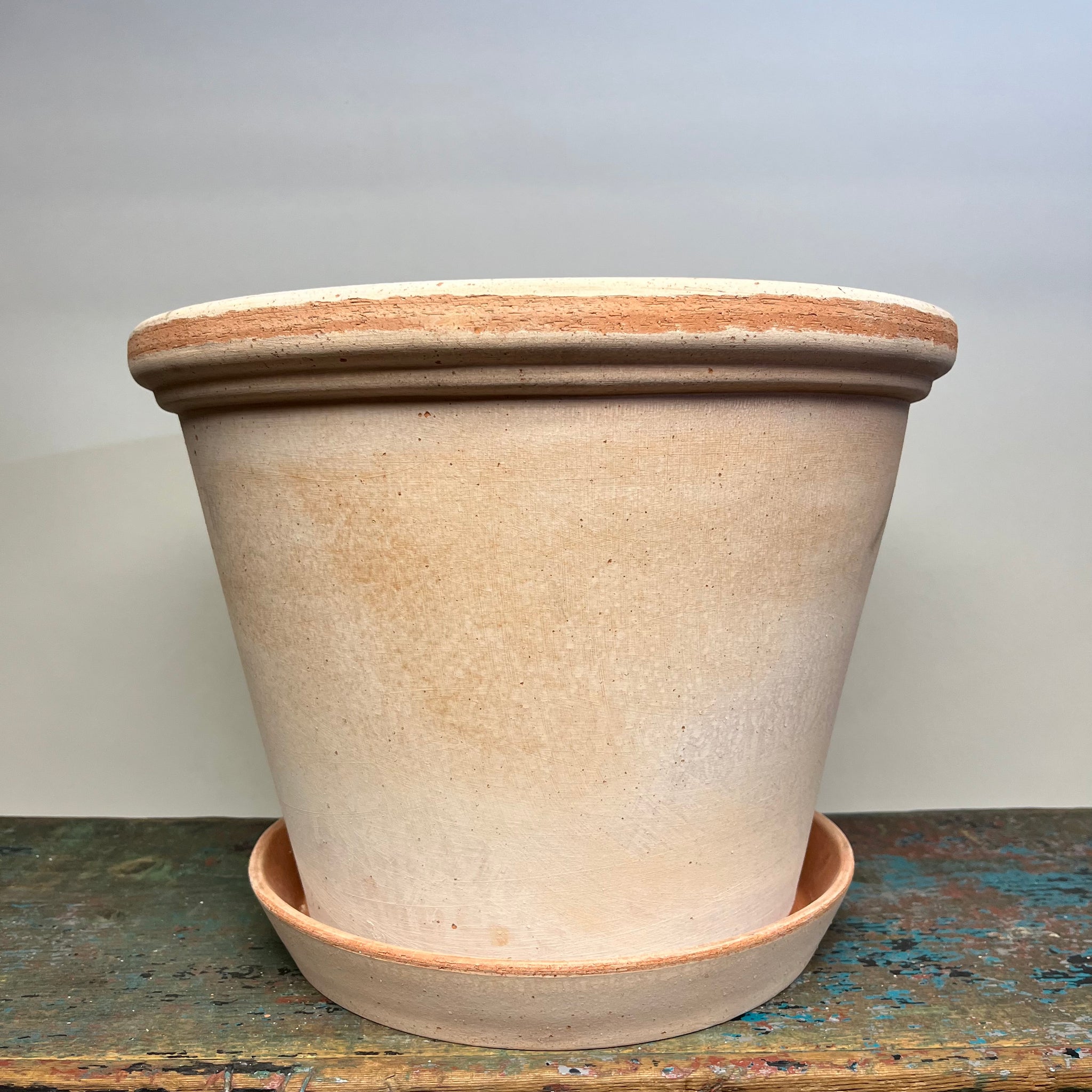 Extra Large Terracotta Pot and Saucer