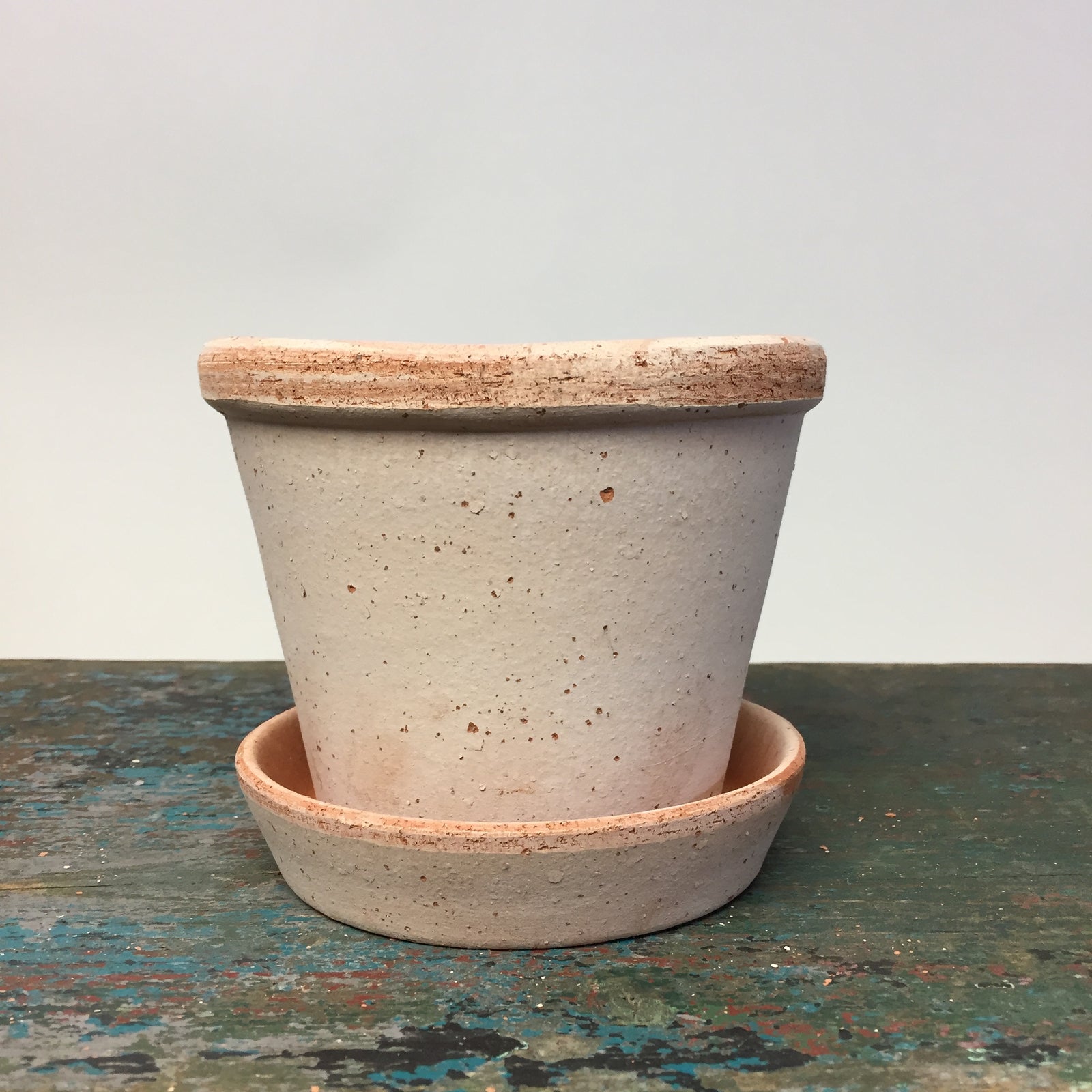 Bergs Parade Pot with Saucer #13 Rosa