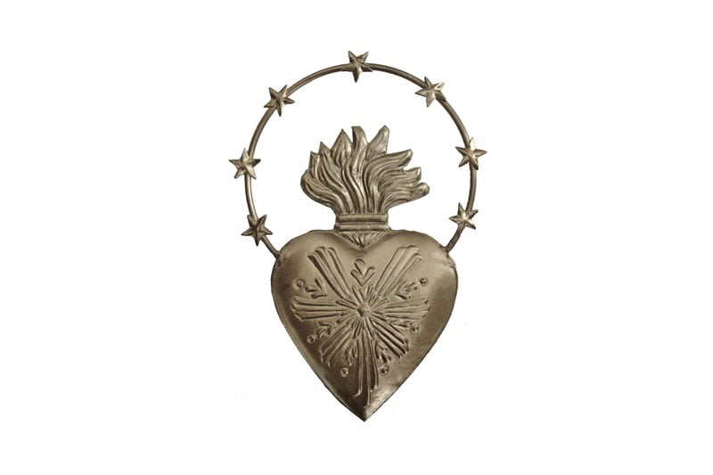 Aureole Sacred Heart Ex Voto Silver
