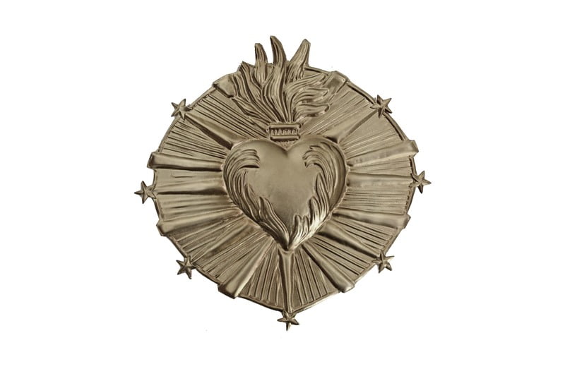 Celeste Silver Sacred Heart Ex Voto