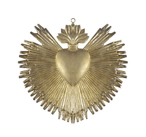 Rayons Sacred Heart Ex Voto Silver