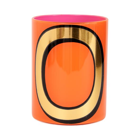 Bridie Hall Brush Pot O Orange