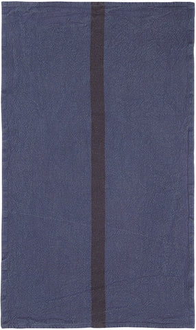 Charvet Editions Linen Doudou Tea Towel Indigo