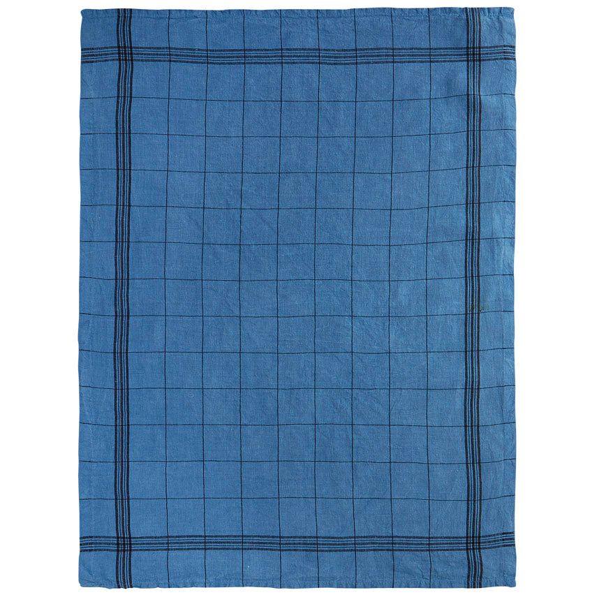 French Bistro Linen Tea Towel Pastel Blue