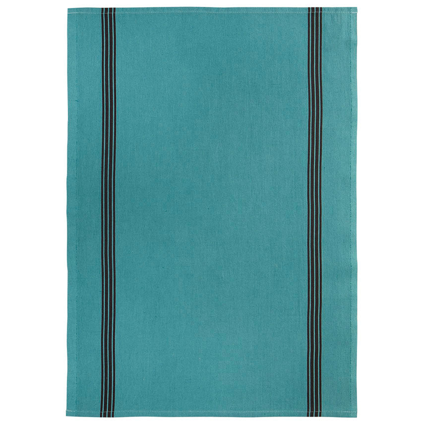 French Piano Cotton/Linen Tea Towel Mineral Blue