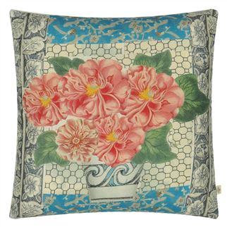 Floral Vase Azaleas Pillow by John Derian