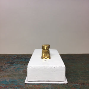 Astier de Villatte Gold Lion Incense Box