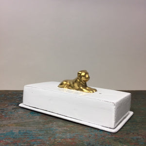 Astier de Villatte Gold Lion Incense Box