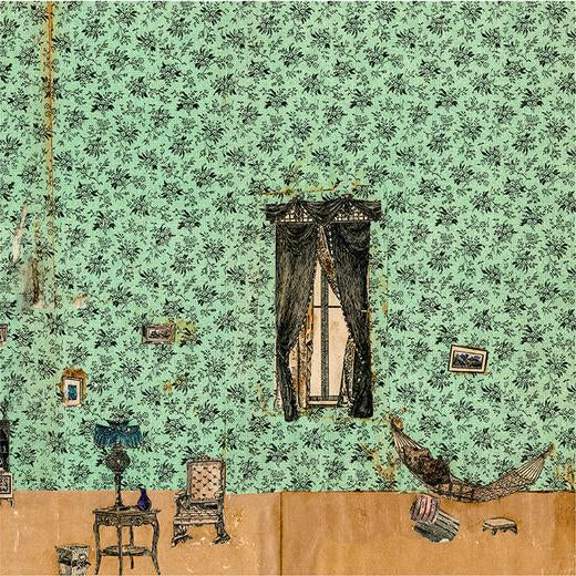 Green Interior Silk Scarf by John Derian