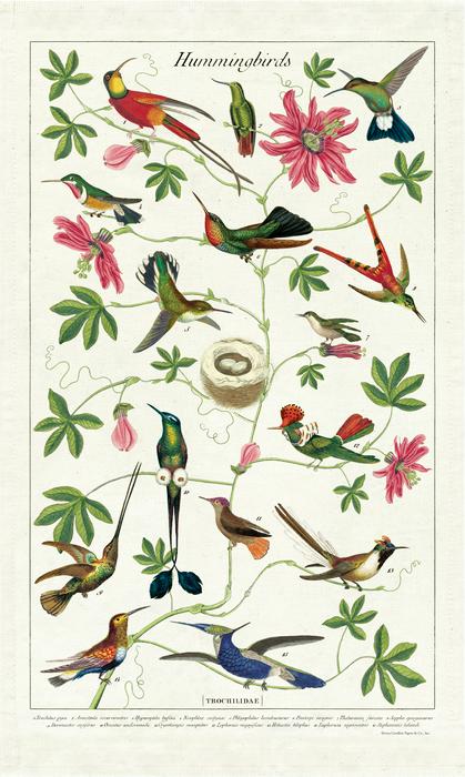 Hummingbirds Tea Towel