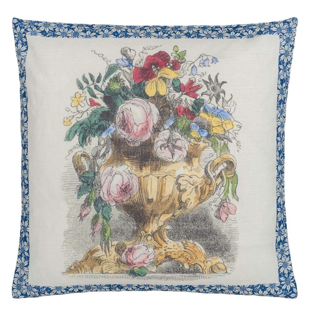John Derian Floral Vase Decorative Pillow 20" x 20"