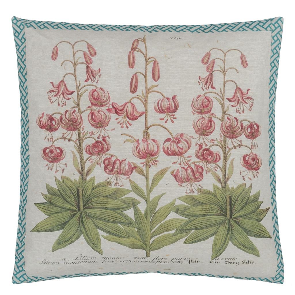 John Derian Crown Lily Decorative Pillow 20" x 20"