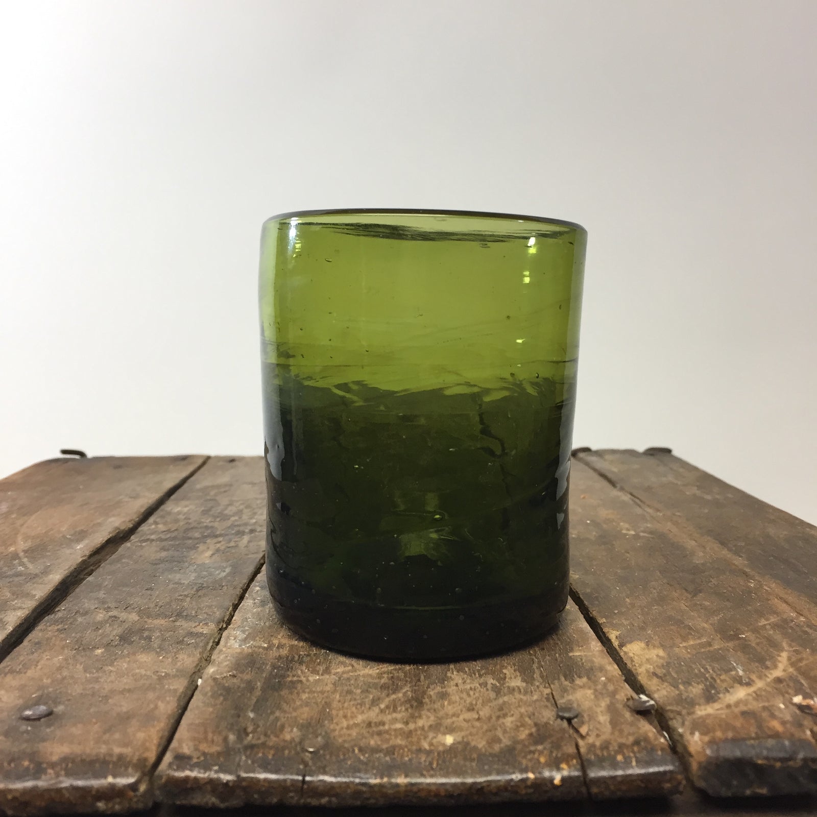 Murano Moyen Olive Glass by La Soufflerie