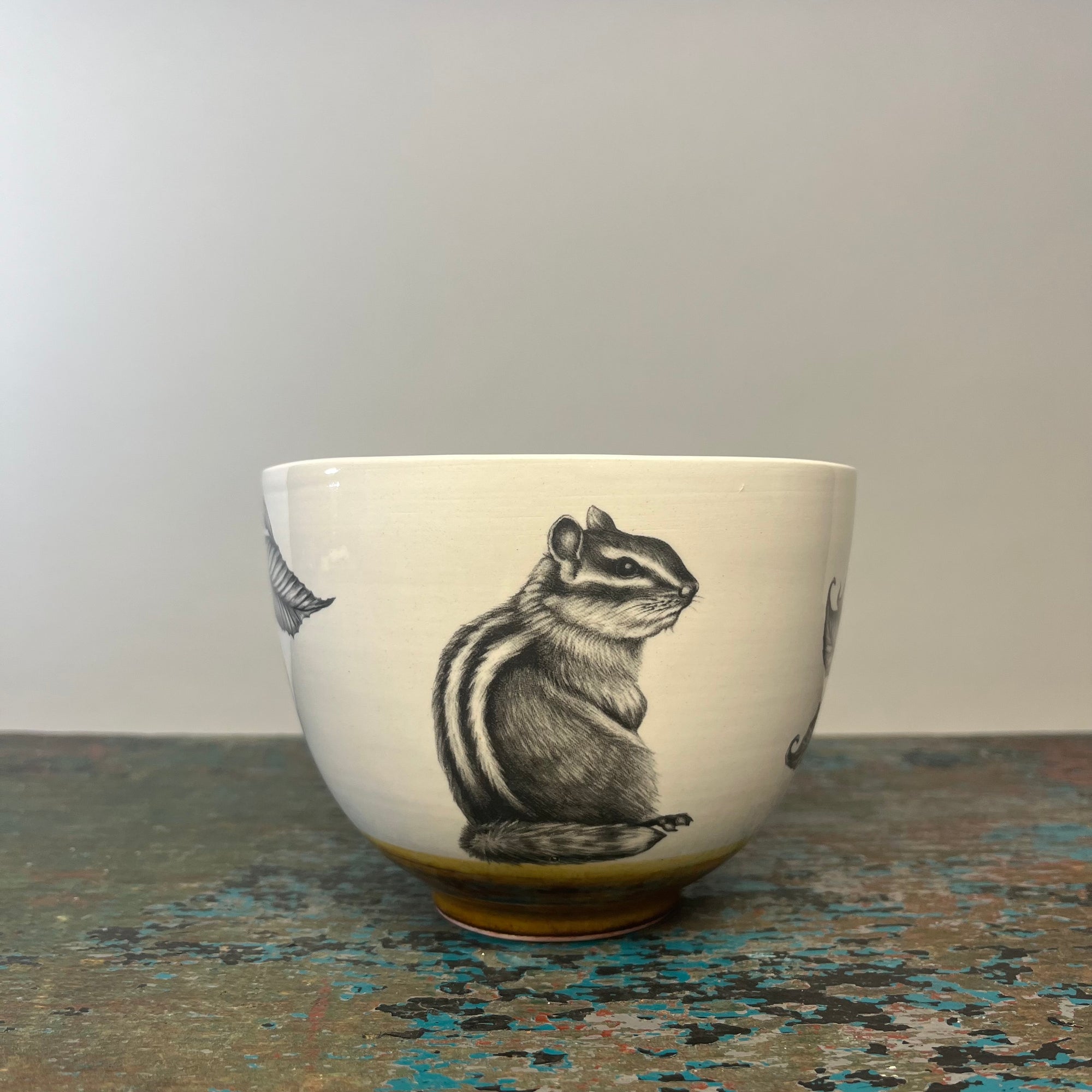 Laura Zindel Chipmunk #3 Small Bowl