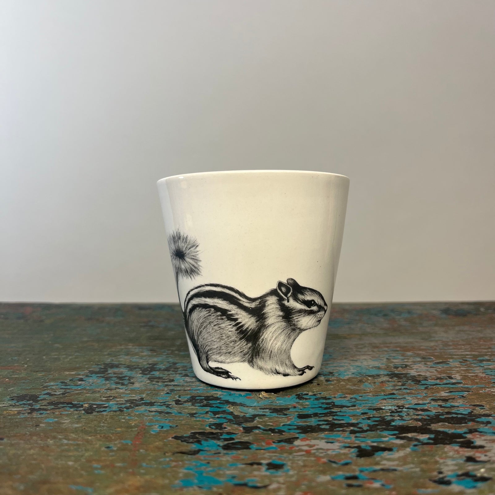 Laura Zindel Chipmunk #2 Bistro Cup