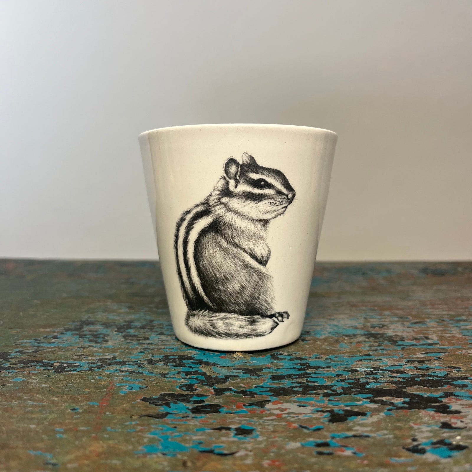 Laura Zindel Chipmunk #3 Bistro Cup