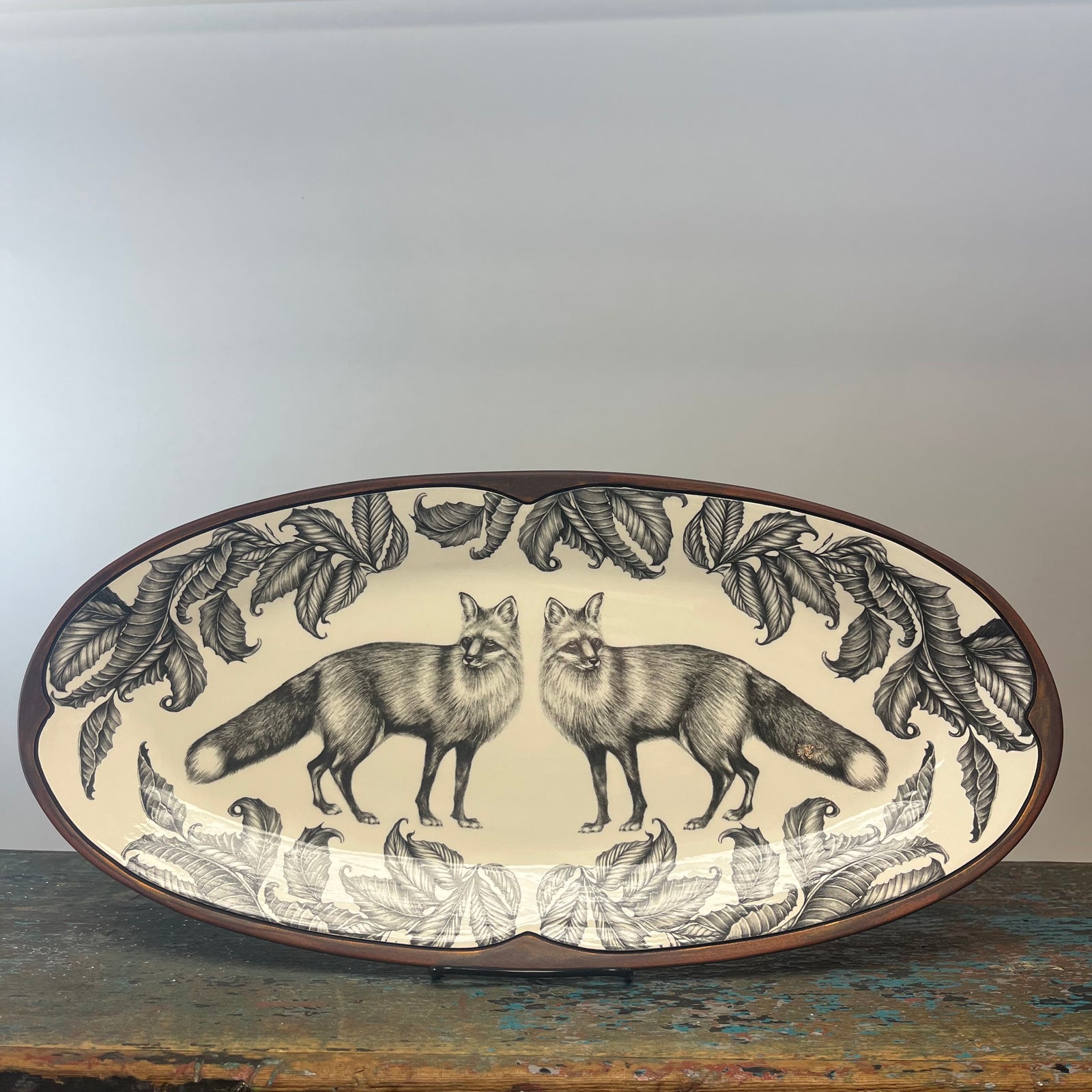 Laura Zindel Red Fox Fish Platter