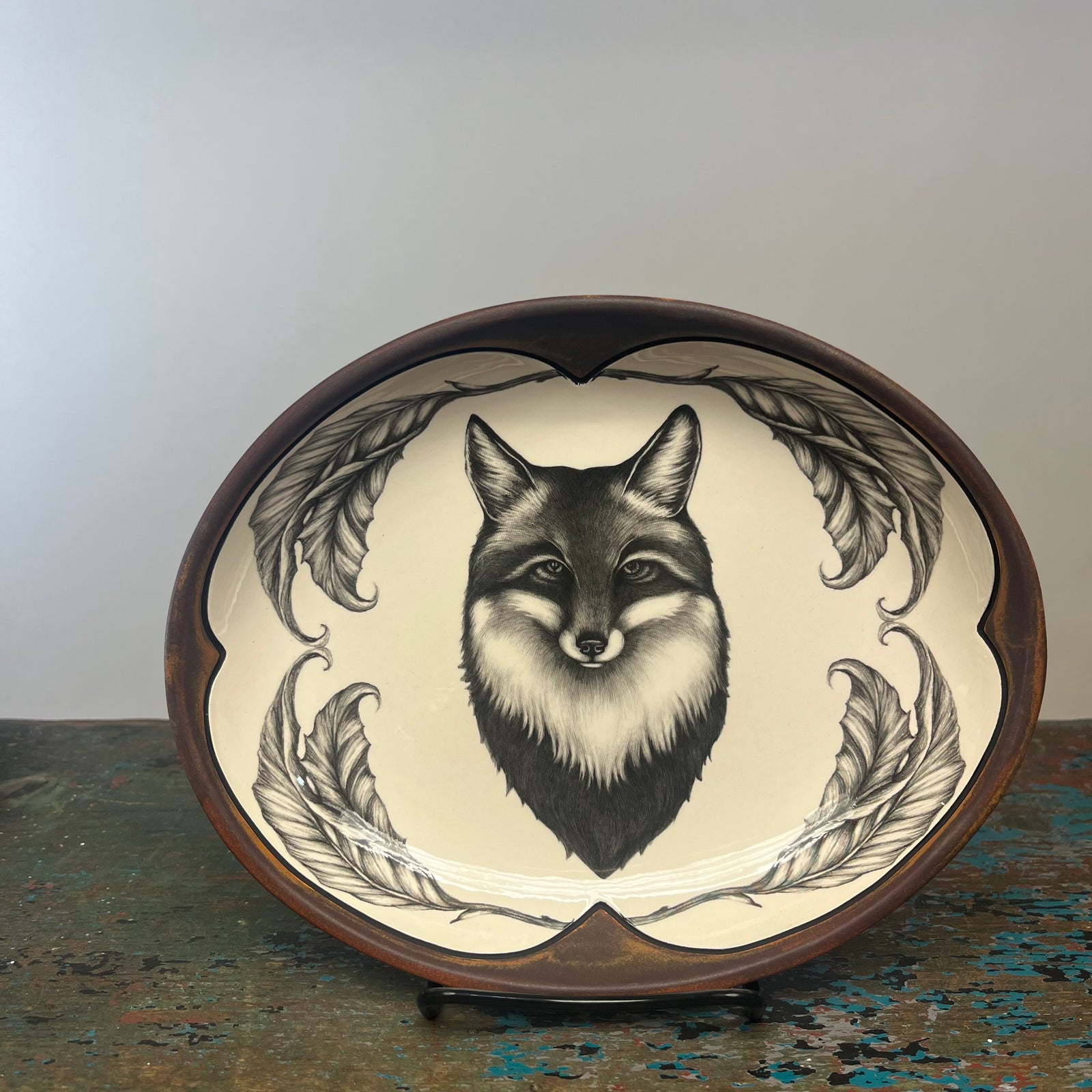 Laura Zindel Fox Portrait Small Serving Dish