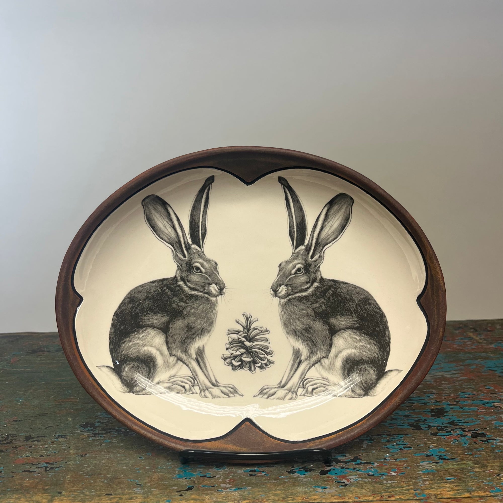 Laura Zindel Sitting Hare Small Serving Dish