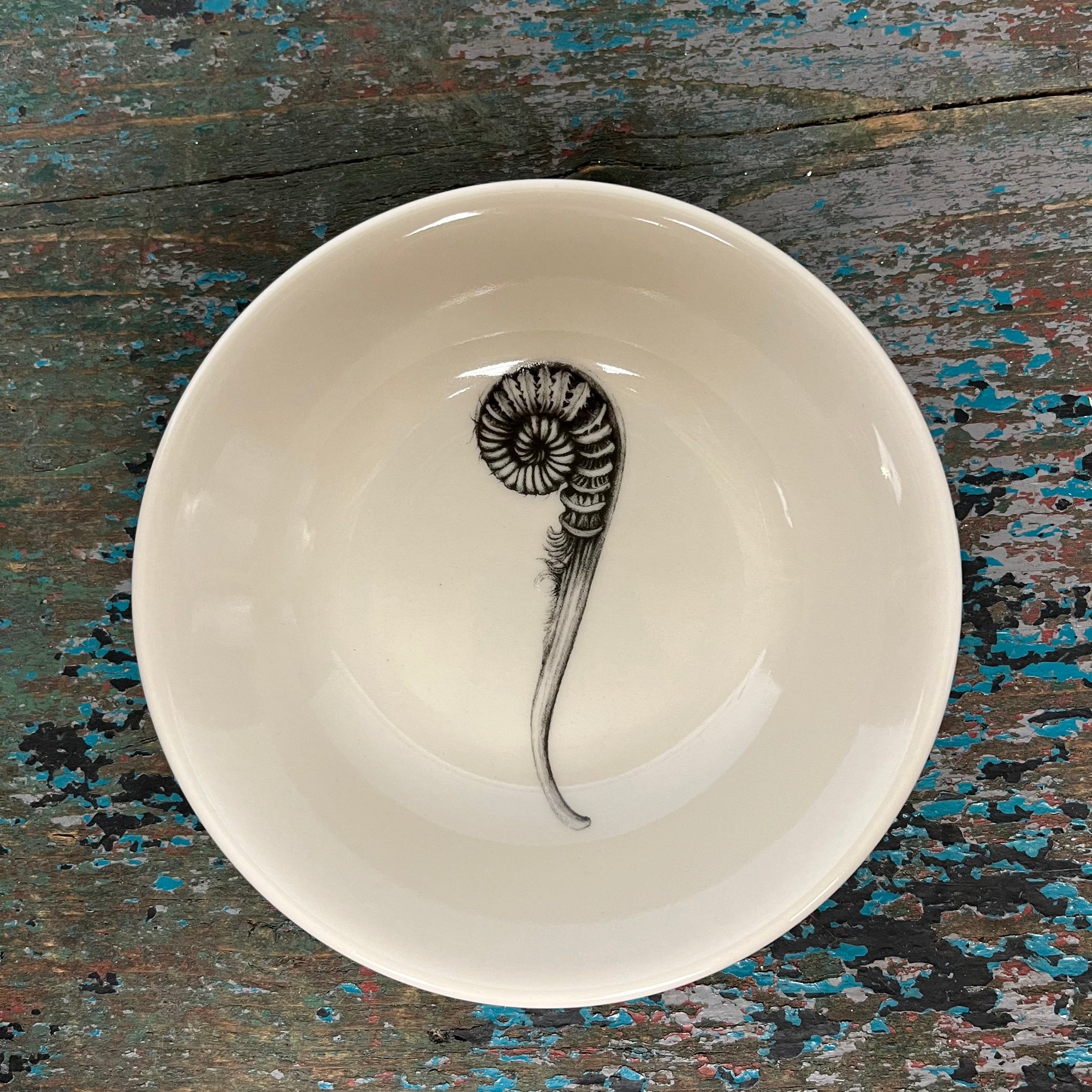 Laura Zindel Coiled Sword Fern Sauce Bowl