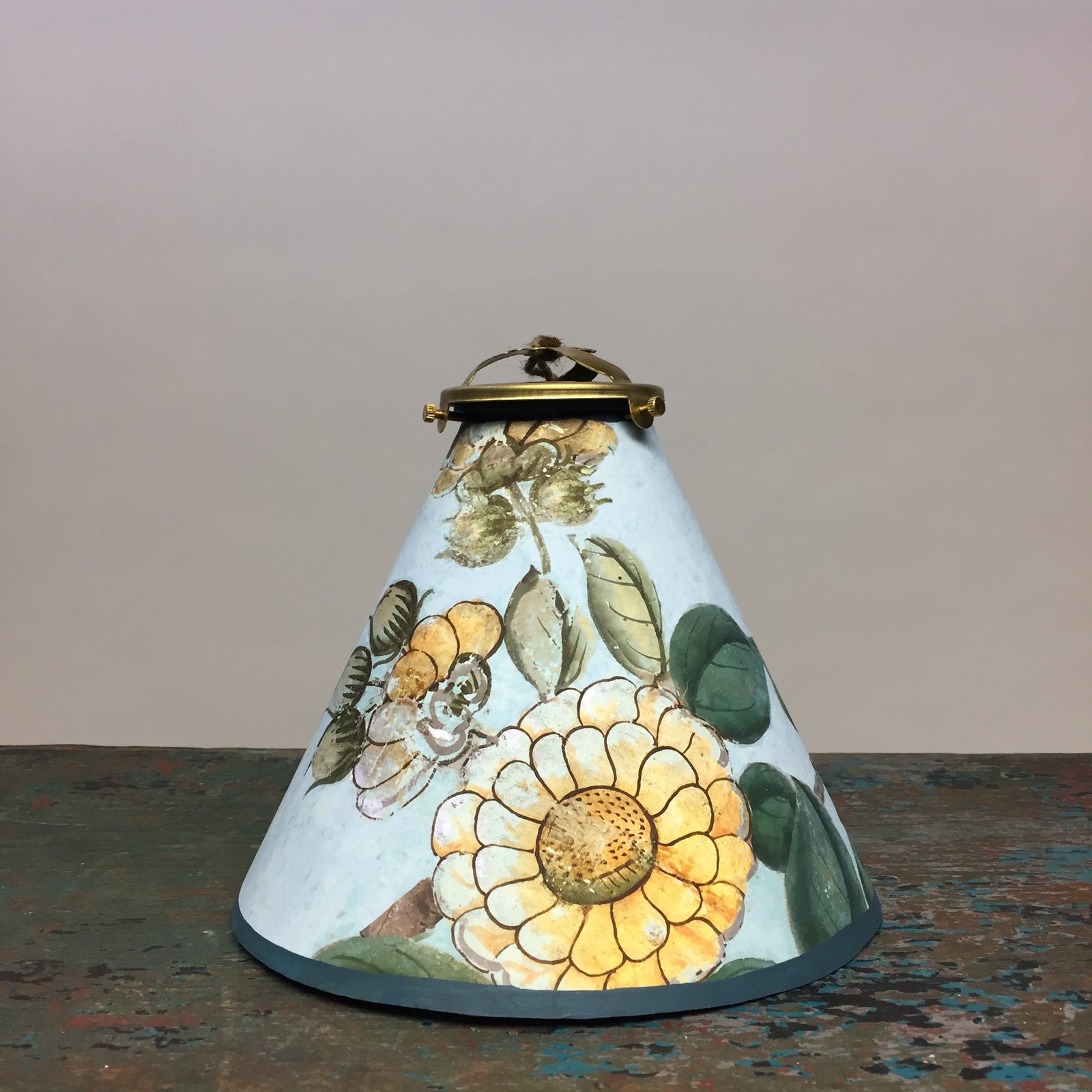 Antoinette Poisson Canton Lampshade in Blue 2