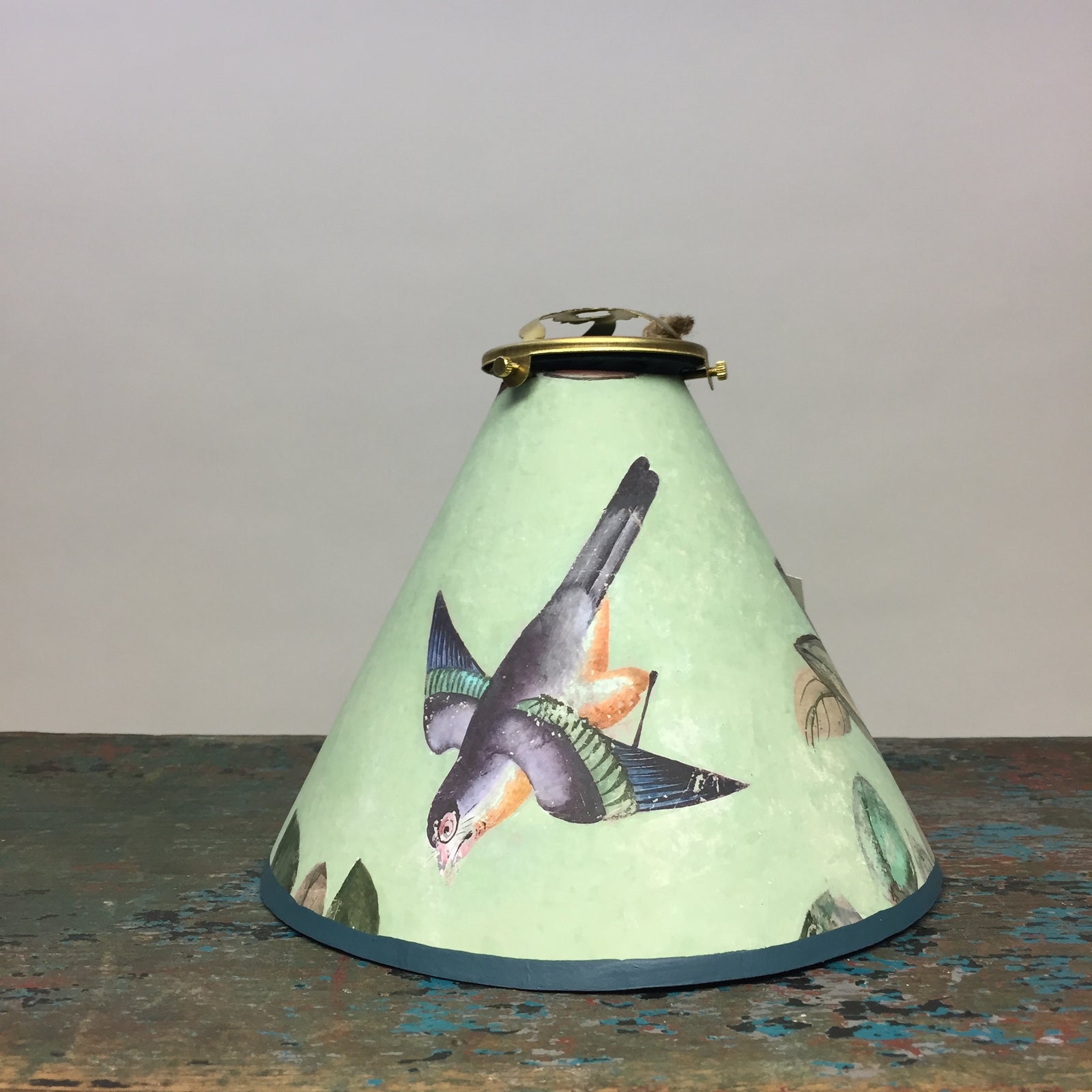 Antoinette Poisson Canton Lampshade in Green 1