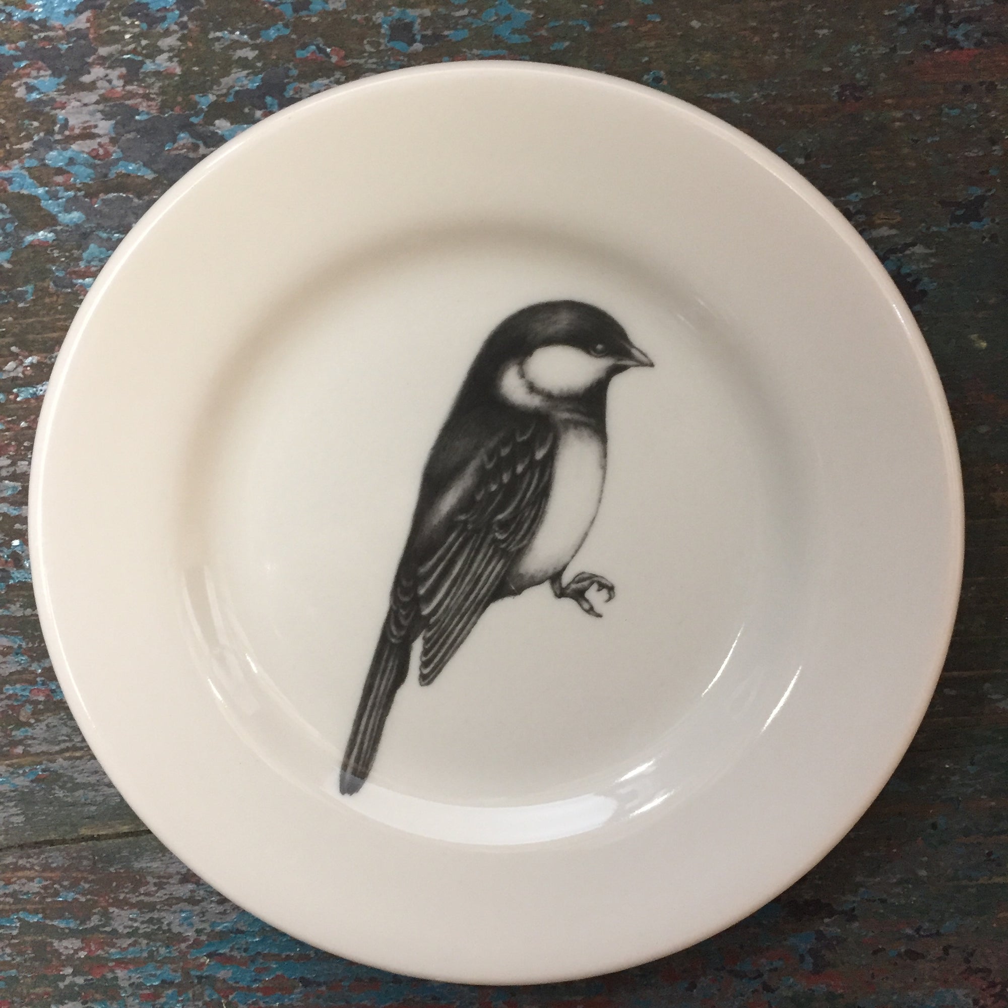 Laura Zindel Black-Capped Chickadee Bistro Plate