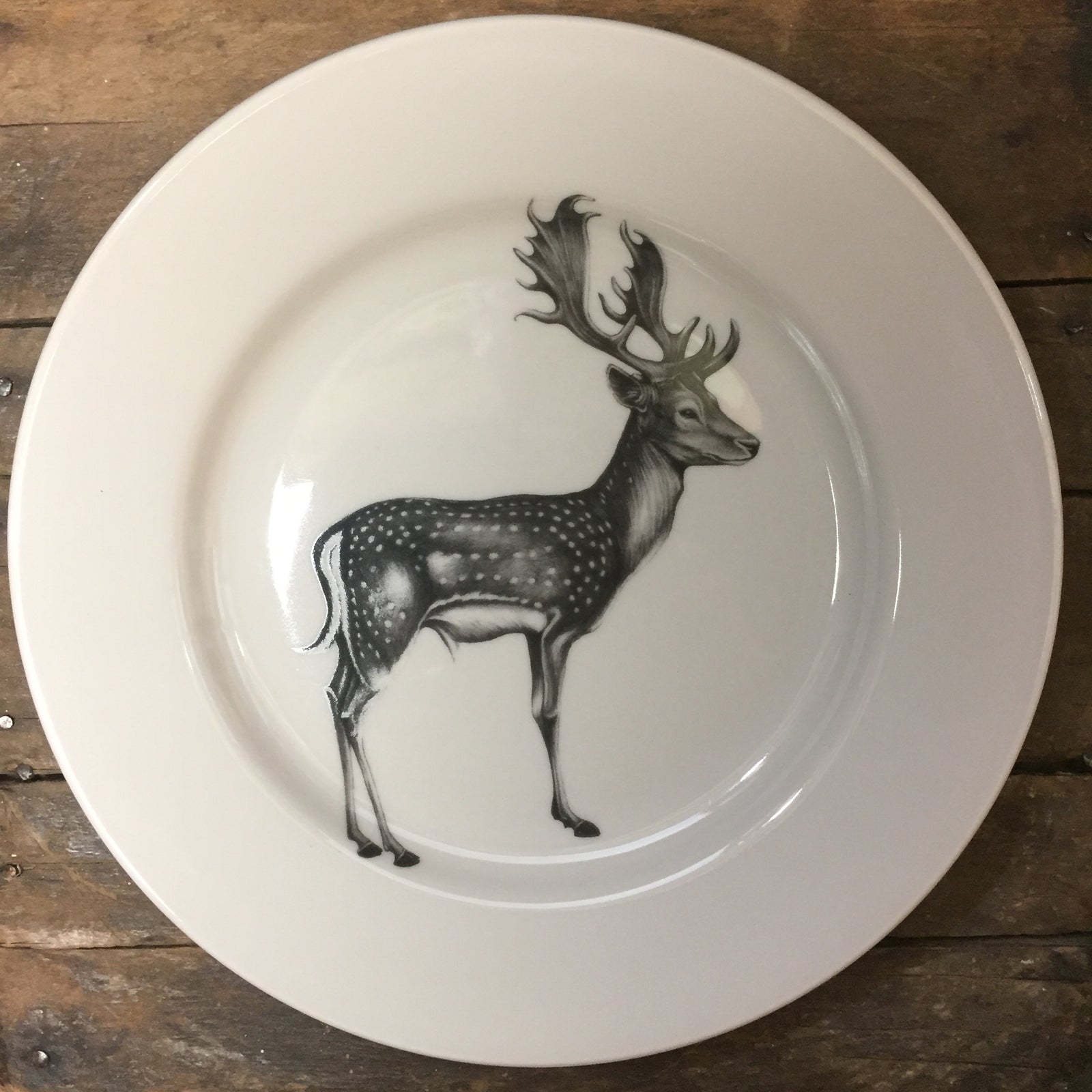 Laura Zindel Fallow Buck Dinner Plate