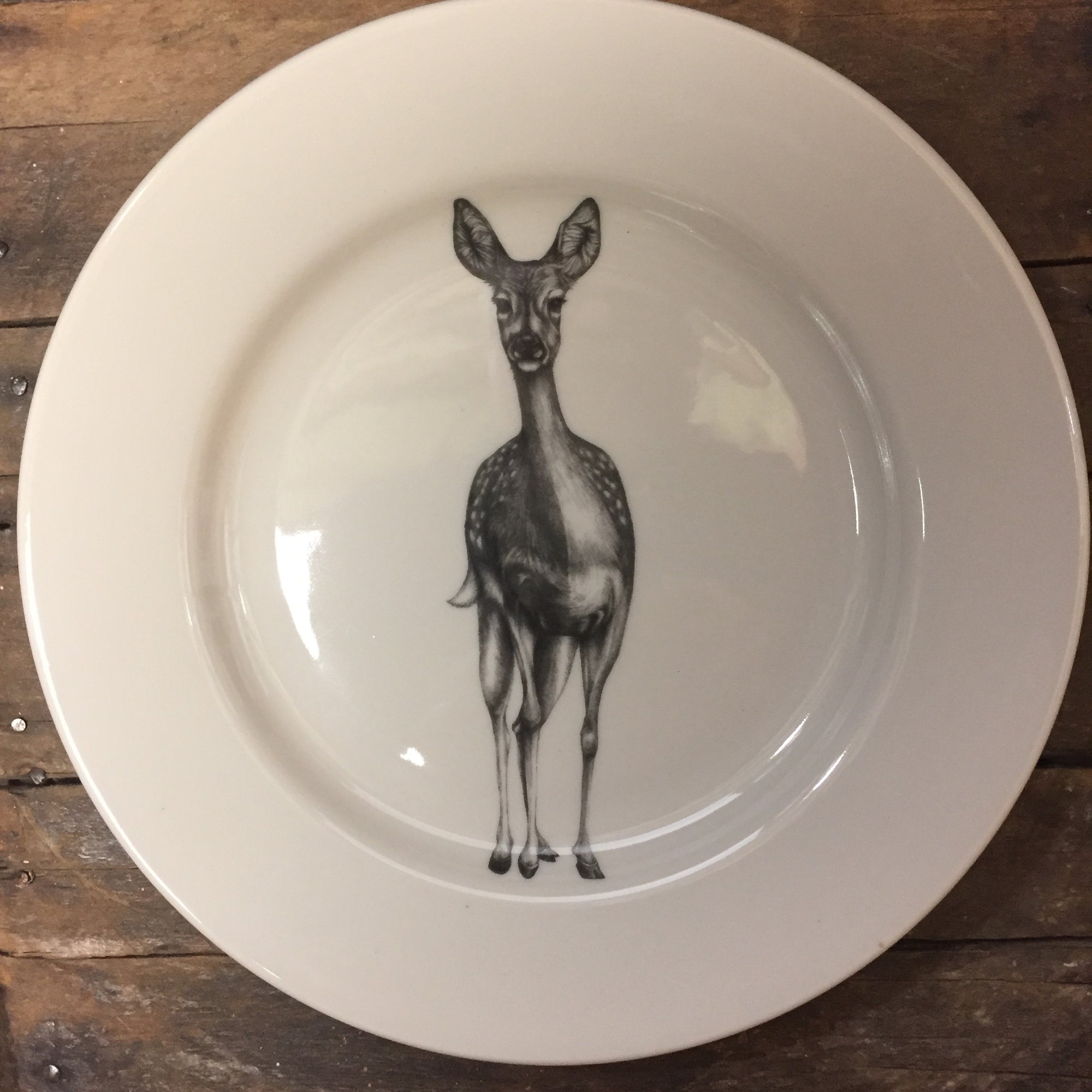 Laura Zindel Fallow Doe Dinner Plate