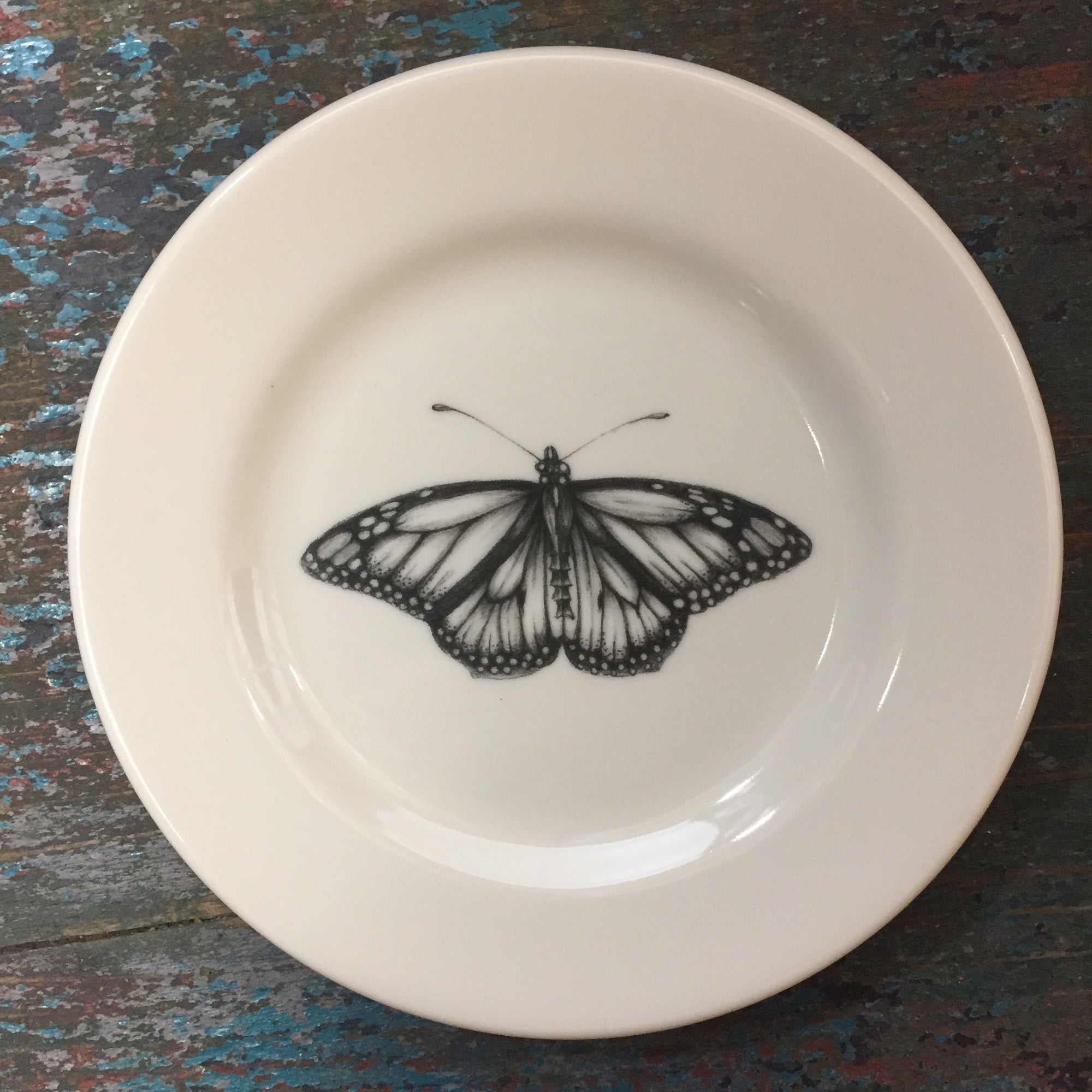 Laura Zindel Monarch Butterfly Bistro Plate