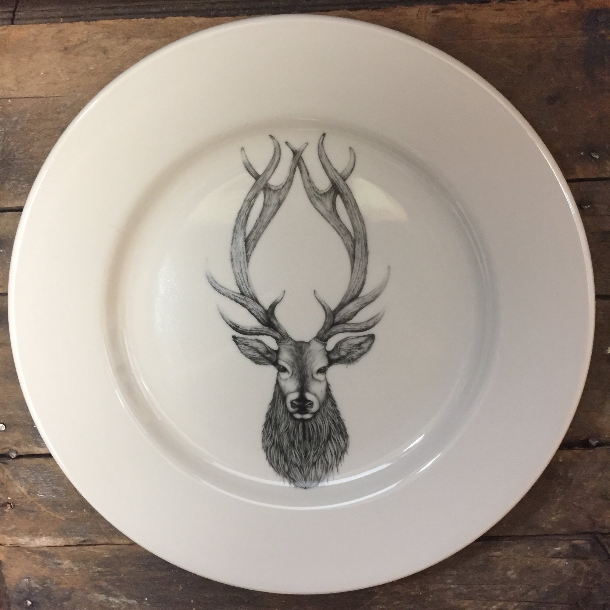 Laura Zindel Red Stag Dinner Plate