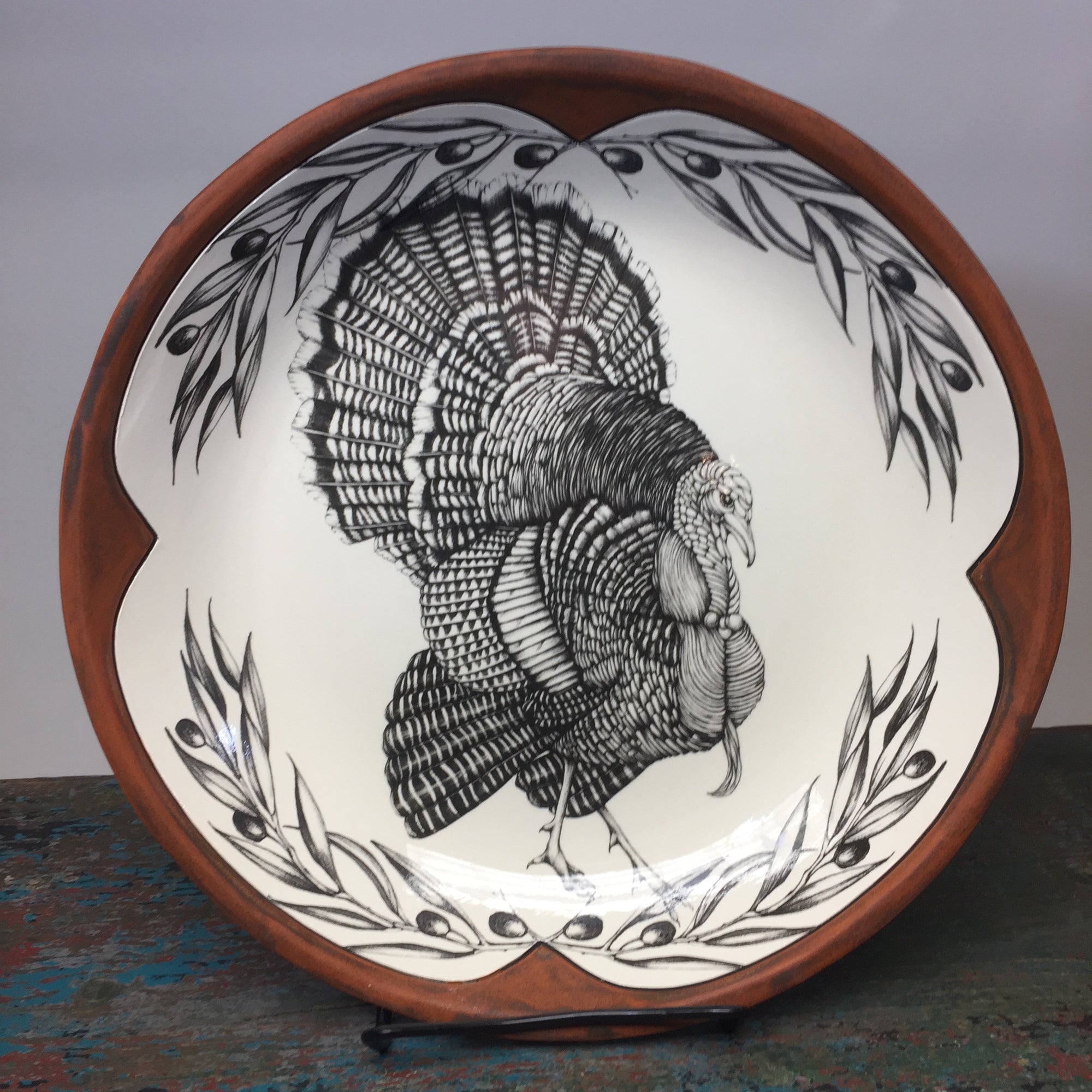 Laura Zindel Small Round Turkey Platter