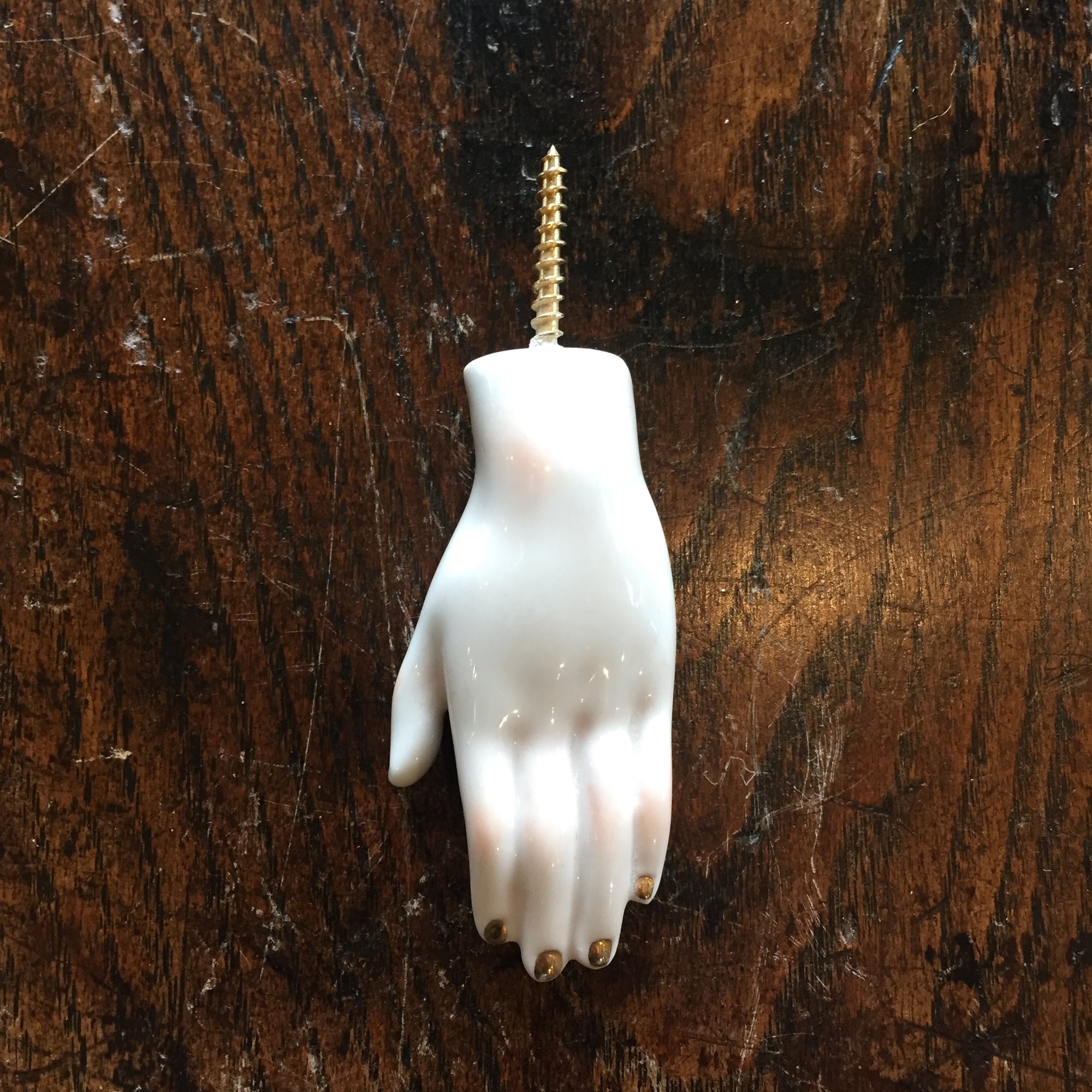 Practical Alfred Porcelain Hand Hook by Kuhn Keramik