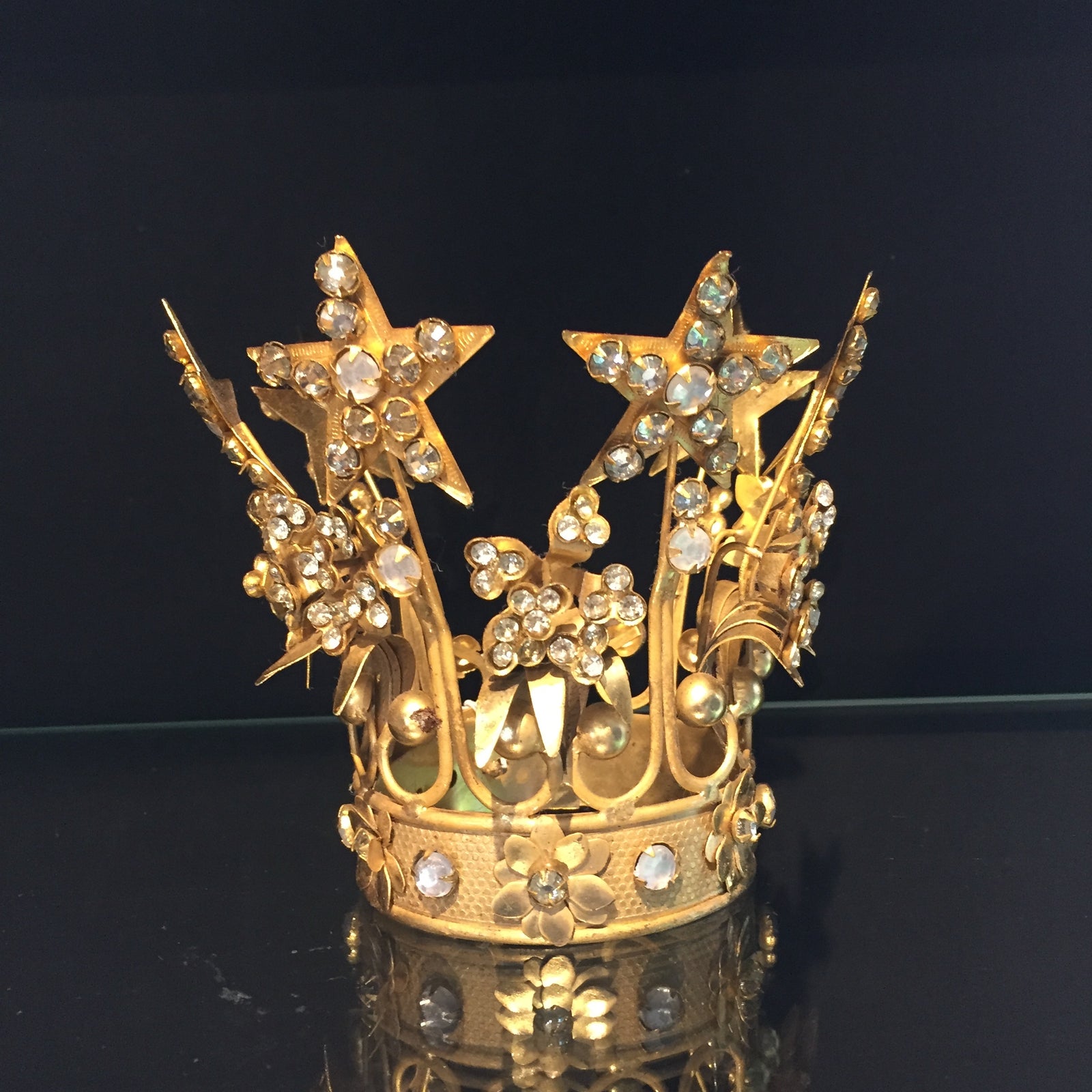Small Gold Jeweled Crown