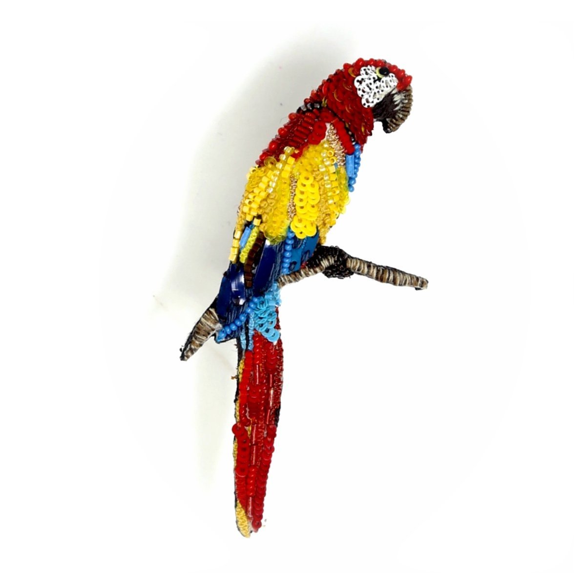 Macaw Brooch