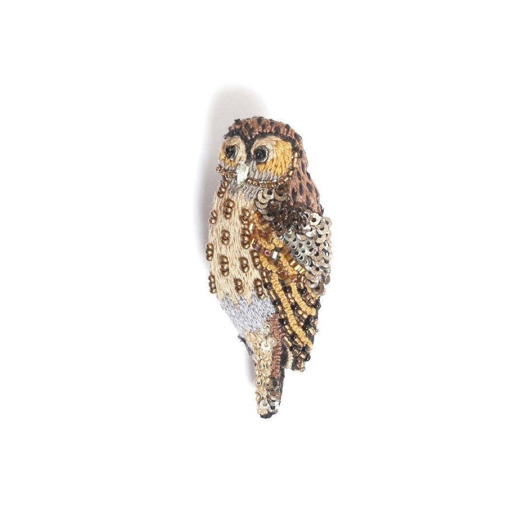 Barred Owl Brooch